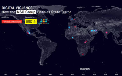 Forensics Architecture presenta Digital Violence, una plataforma sobre ataques de Pegasus en el mundo