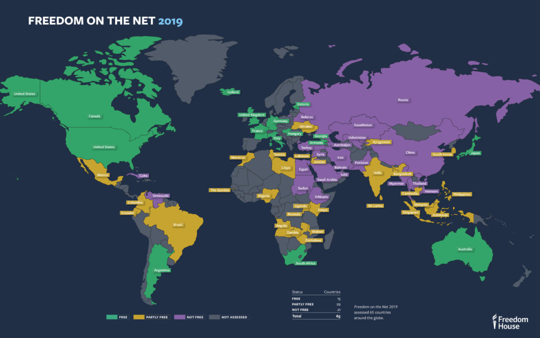 Internet continúa siendo un espacio parcialmente libre en México: Freedom on the Net 2019